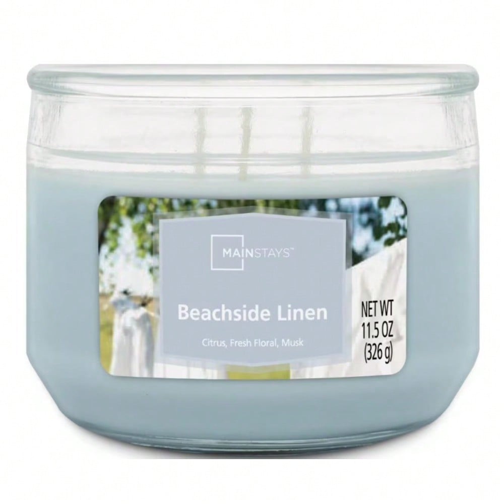 Home Fragrance Linen - شمعة معطرة بثلاثة فتائل في وعاء