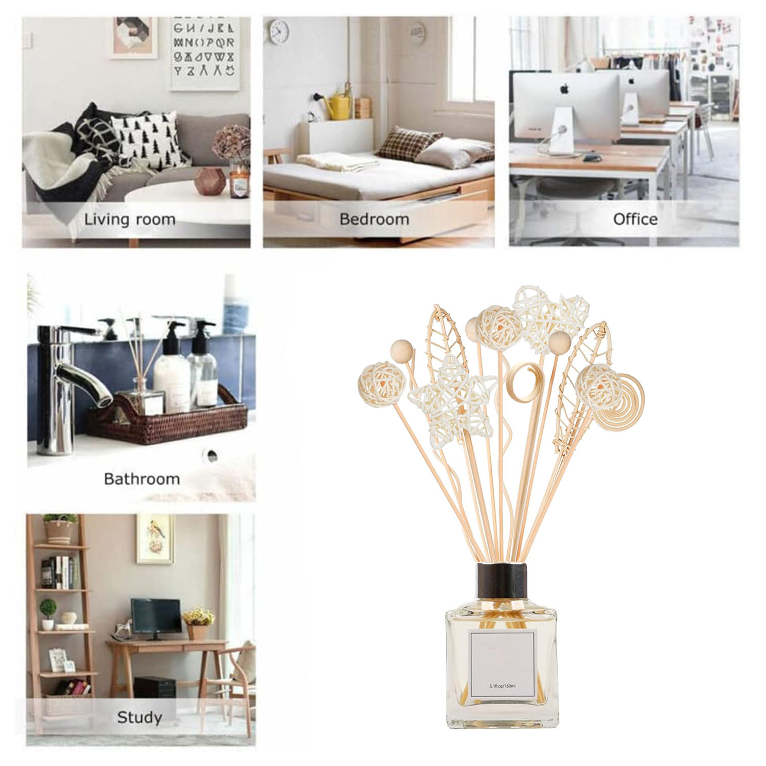 5/15 قطعة طويلة متموجة الروطان - مراجعة Home Fragrance Refill وسعره